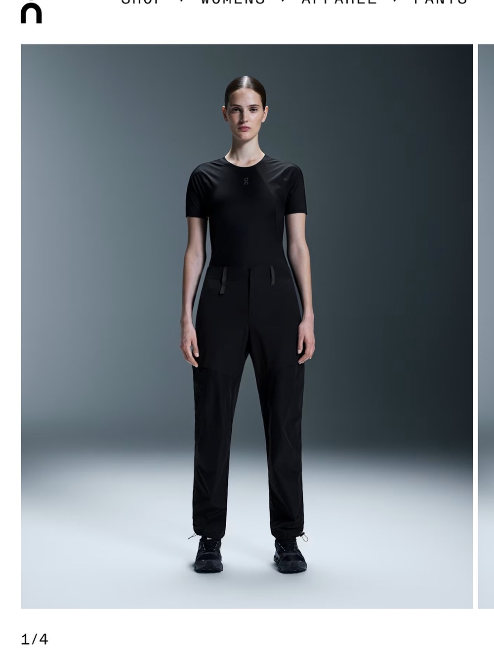 On Running Women's Black Straight-Leg Performance Pants